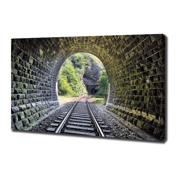 Canvas wall art Railway tunnel