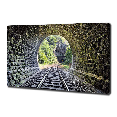 Canvas wall art Railway tunnel