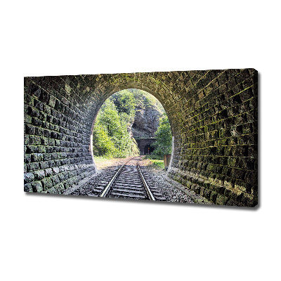 Canvas wall art Railway tunnel