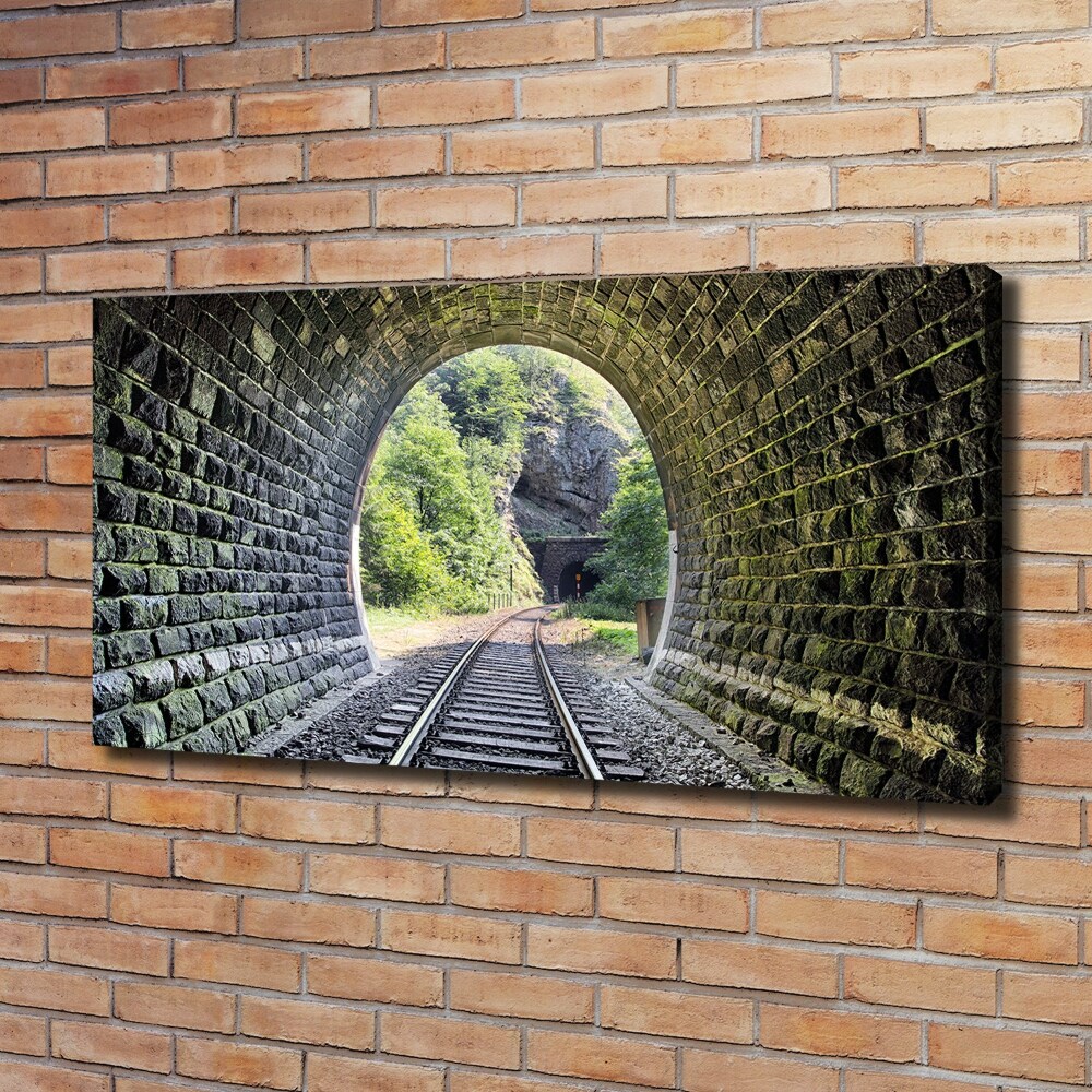 Canvas wall art Railway tunnel