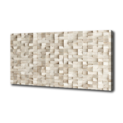 Canvas wall art Wooden cubes