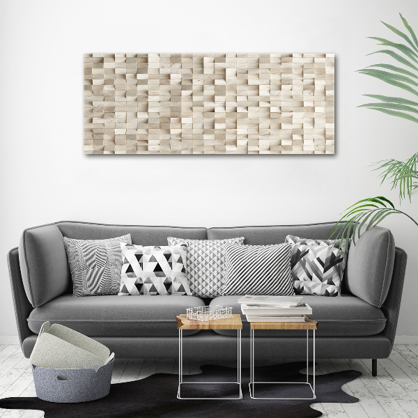 Canvas wall art Wooden cubes