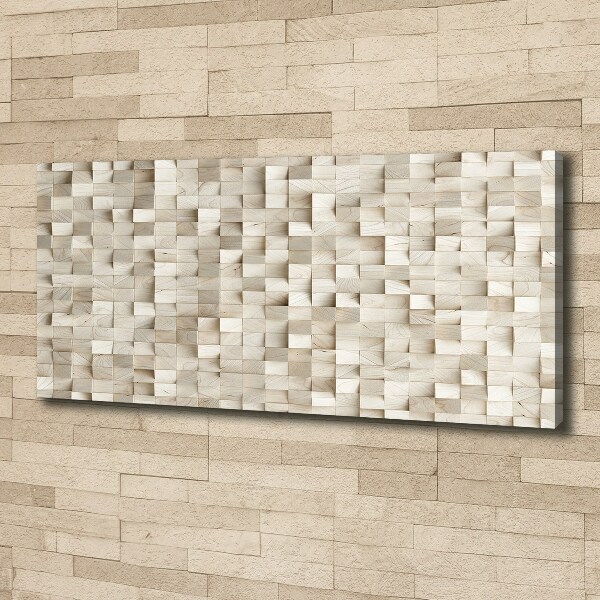 Canvas wall art Wooden cubes