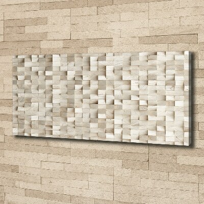 Canvas wall art Wooden cubes