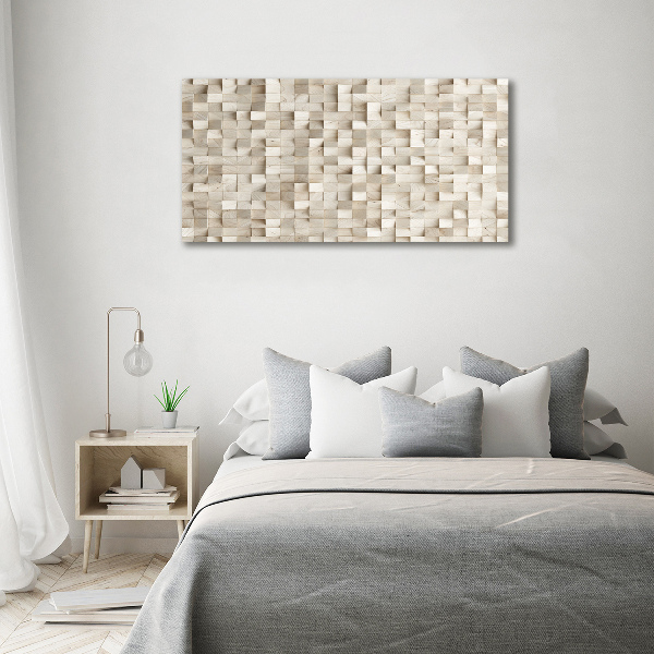 Canvas wall art Wooden cubes