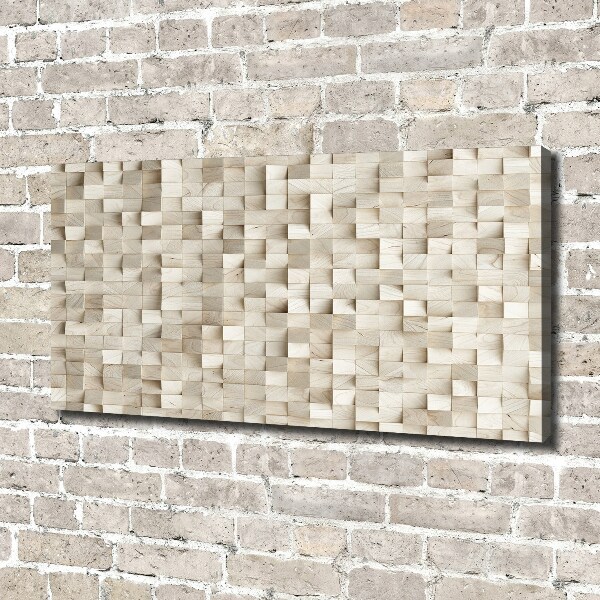 Canvas wall art Wooden cubes