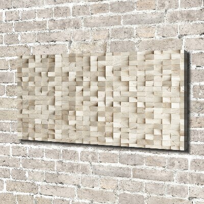 Canvas wall art Wooden cubes