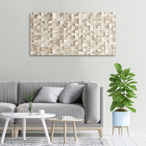 Canvas wall art Wooden cubes