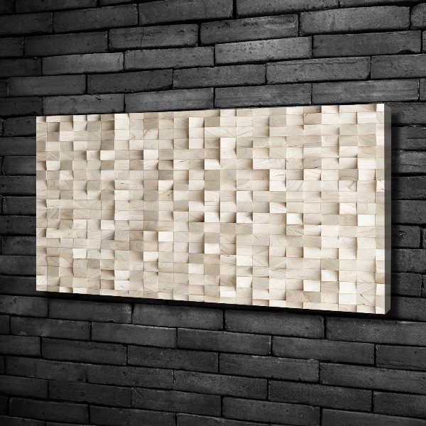 Canvas wall art Wooden cubes