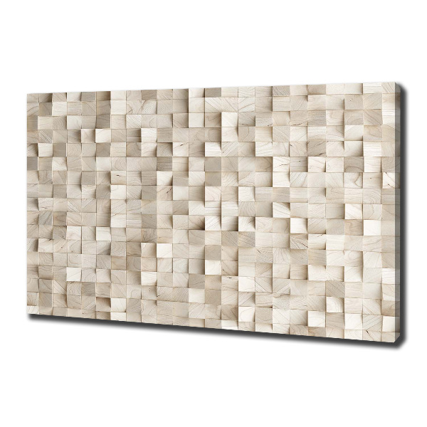 Canvas wall art Wooden cubes