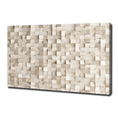 Canvas wall art Wooden cubes