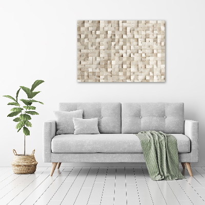 Canvas wall art Wooden cubes