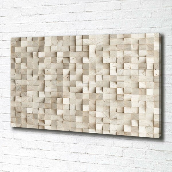 Canvas wall art Wooden cubes