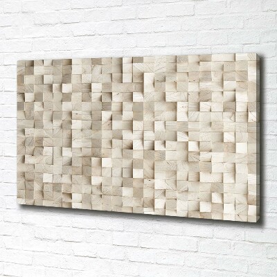 Canvas wall art Wooden cubes