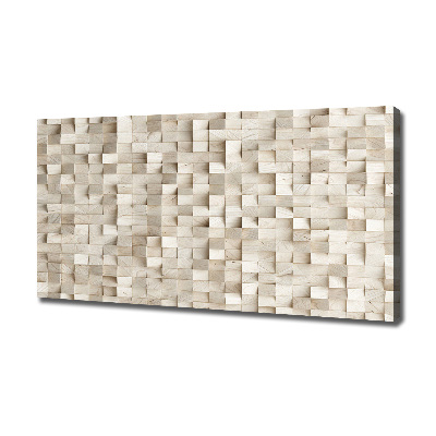 Canvas wall art Wooden cubes