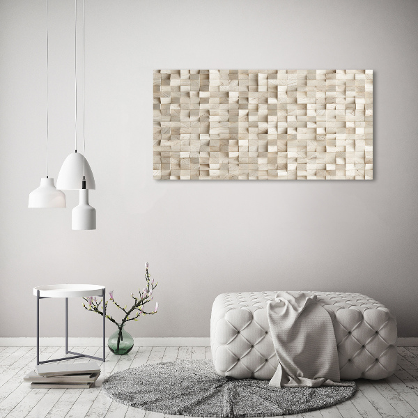 Canvas wall art Wooden cubes