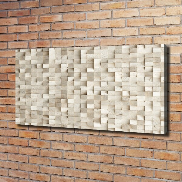 Canvas wall art Wooden cubes