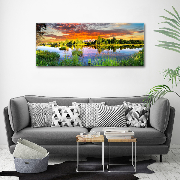 Canvas wall art River in the forest