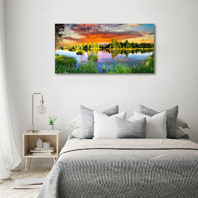 Canvas wall art River in the forest