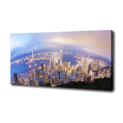 Canvas wall art Hong Kong Panorama