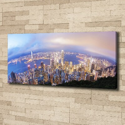 Canvas wall art Hong Kong Panorama