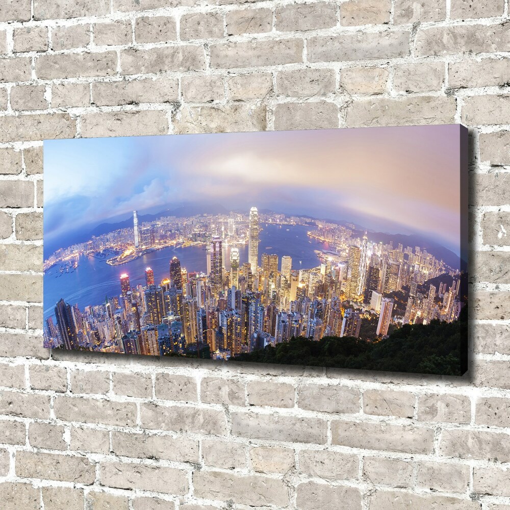 Canvas wall art Hong Kong Panorama