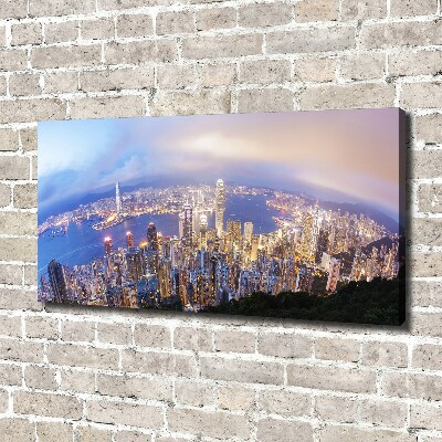 Canvas wall art Hong Kong Panorama