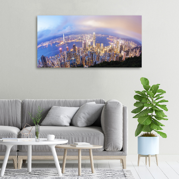 Canvas wall art Hong Kong Panorama