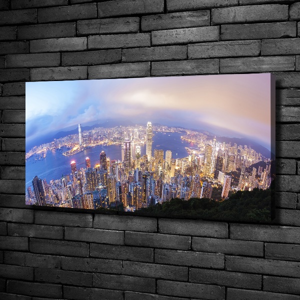 Canvas wall art Hong Kong Panorama