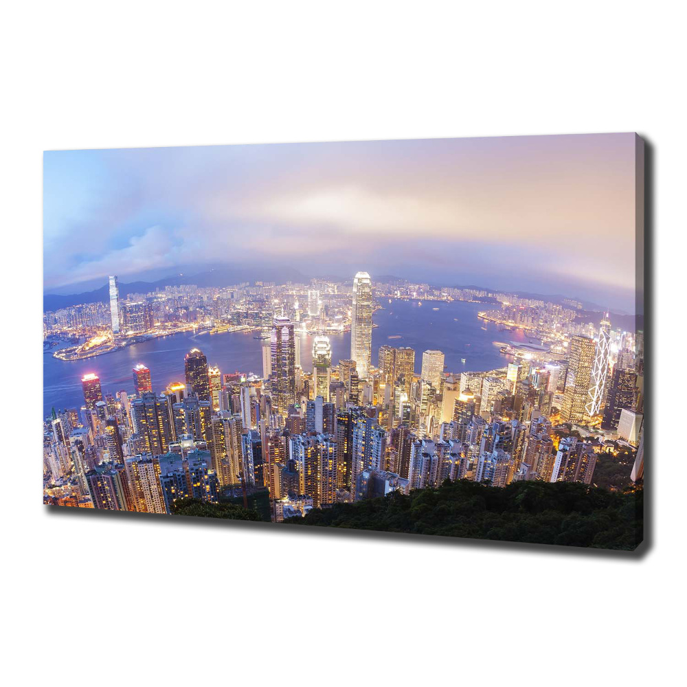 Canvas wall art Hong Kong Panorama