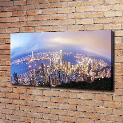 Canvas wall art Hong Kong Panorama