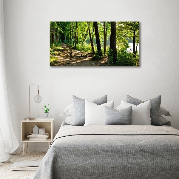 Canvas wall art Path in the meadow