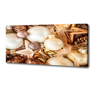 Canvas wall art Christmas baubles