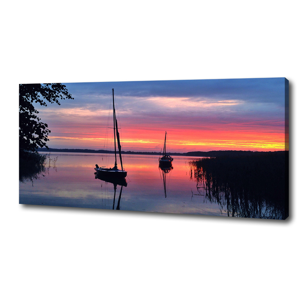 Canvas wall art Sailboats about the west