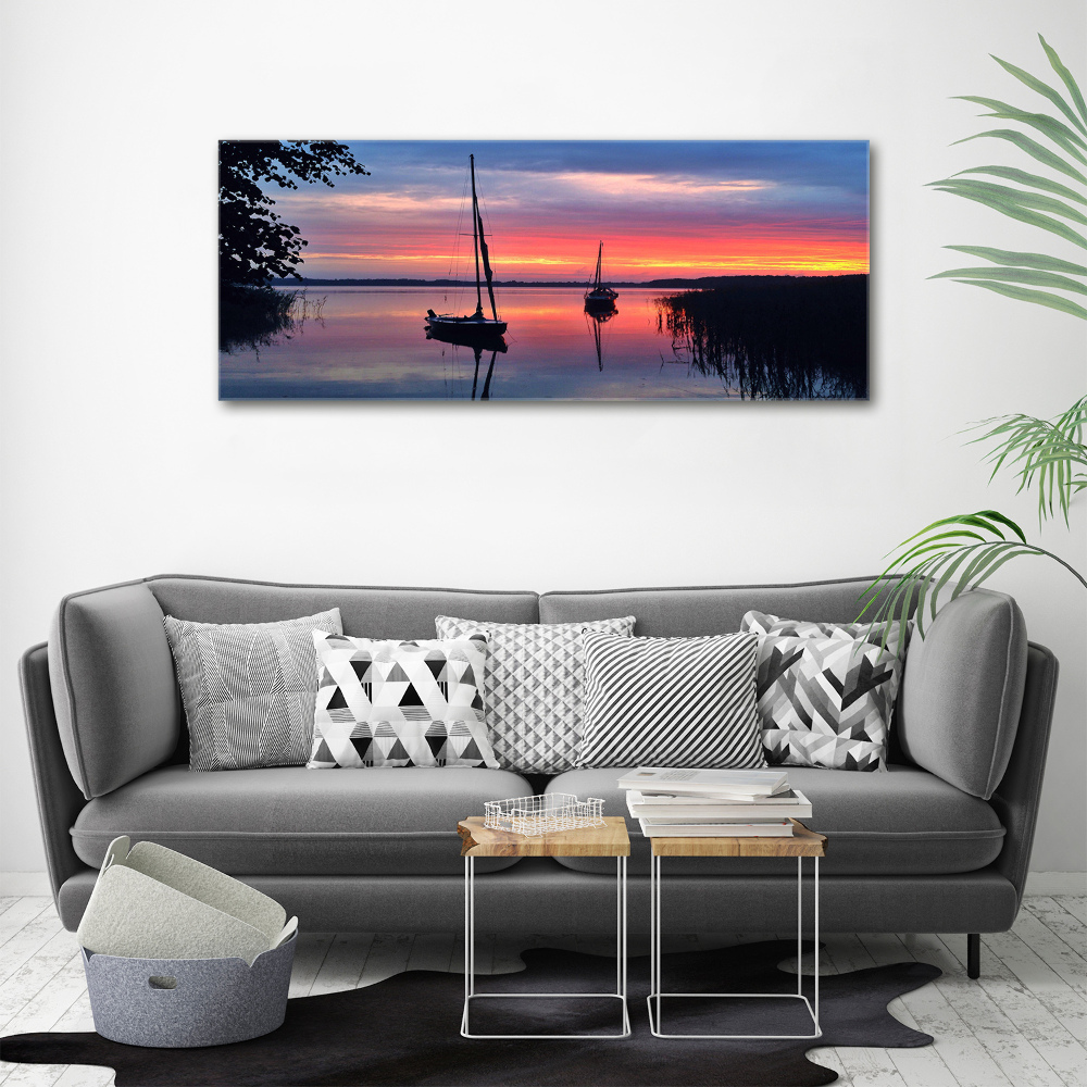 Canvas wall art Sailboats about the west