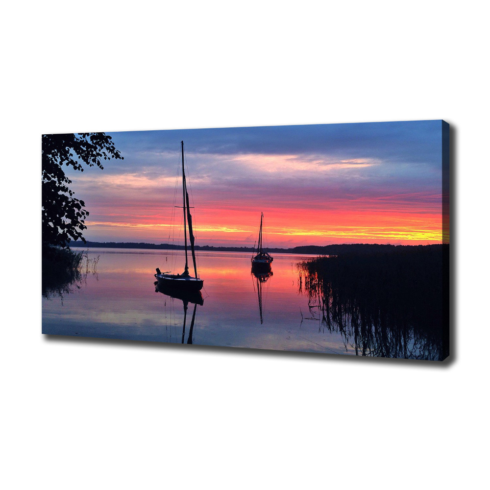 Canvas wall art Sailboats about the west