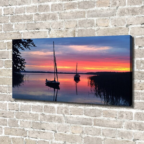 Canvas wall art Sailboats about the west