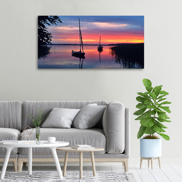 Canvas wall art Sailboats about the west