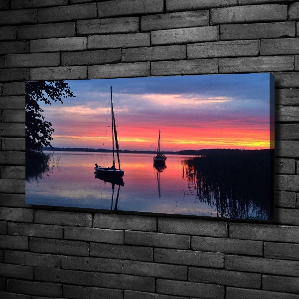 Canvas wall art Sailboats about the west