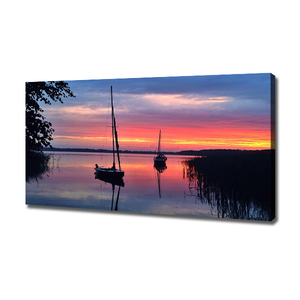 Canvas wall art Sailboats about the west