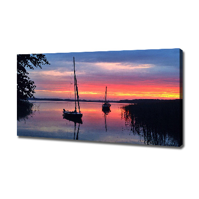 Canvas wall art Sailboats about the west