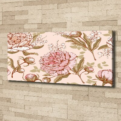 Canvas wall art Peonies