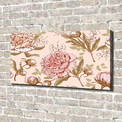 Canvas wall art Peonies