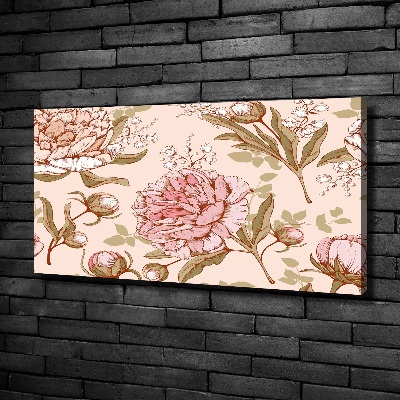 Canvas wall art Peonies