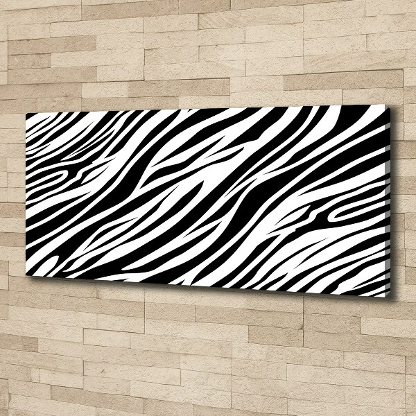 Canvas wall art Zebra background