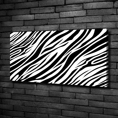 Canvas wall art Zebra background