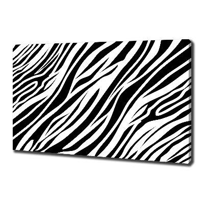 Canvas wall art Zebra background