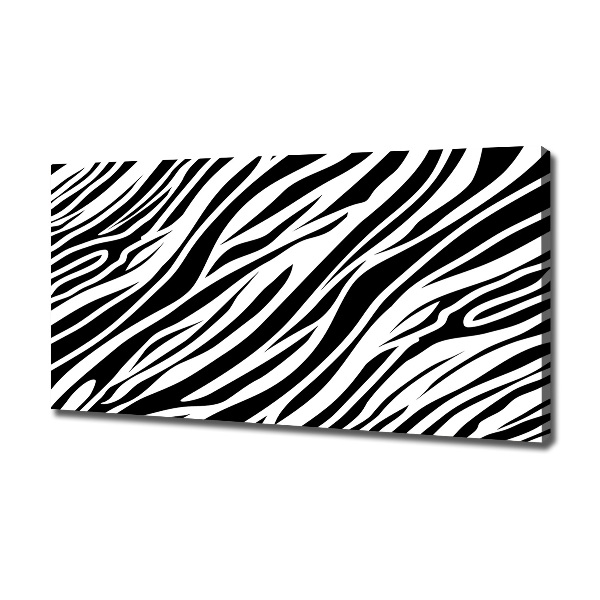 Canvas wall art Zebra background