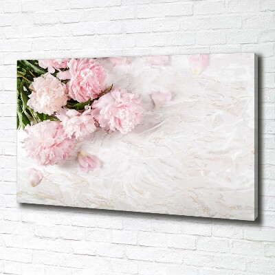 Canvas wall art Peonies