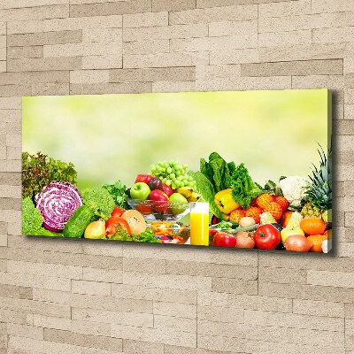 Canvas wall art Vegetables and fruits